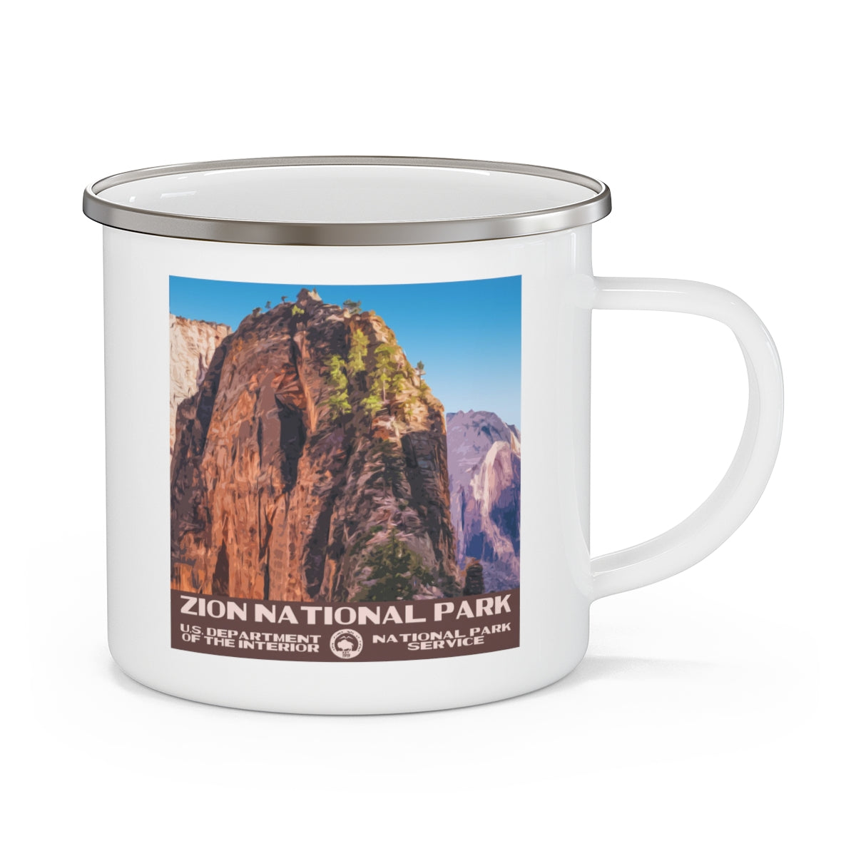 Zion National Park Enamel Camping Mug