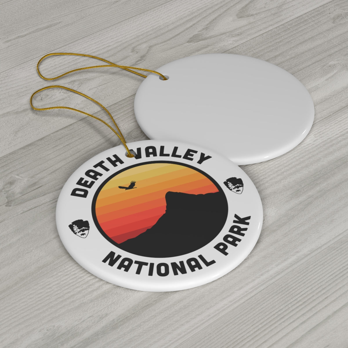 Death Valley National Park Ornament - Round Emblem Design