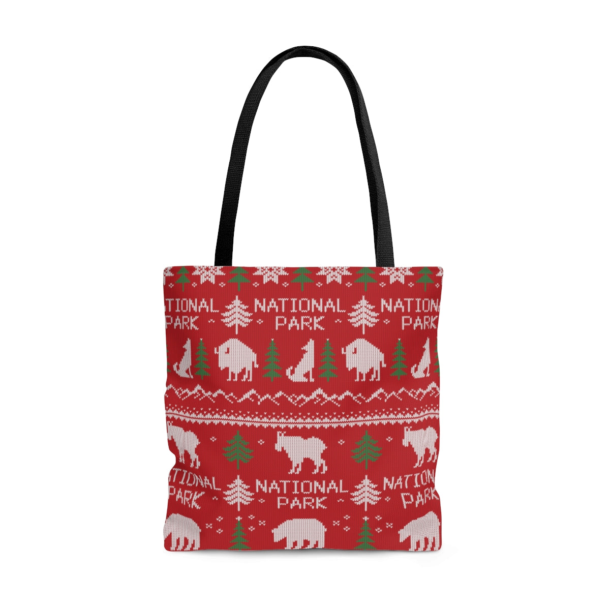 National Park Tote Bag - Fair Isle Pattern Design