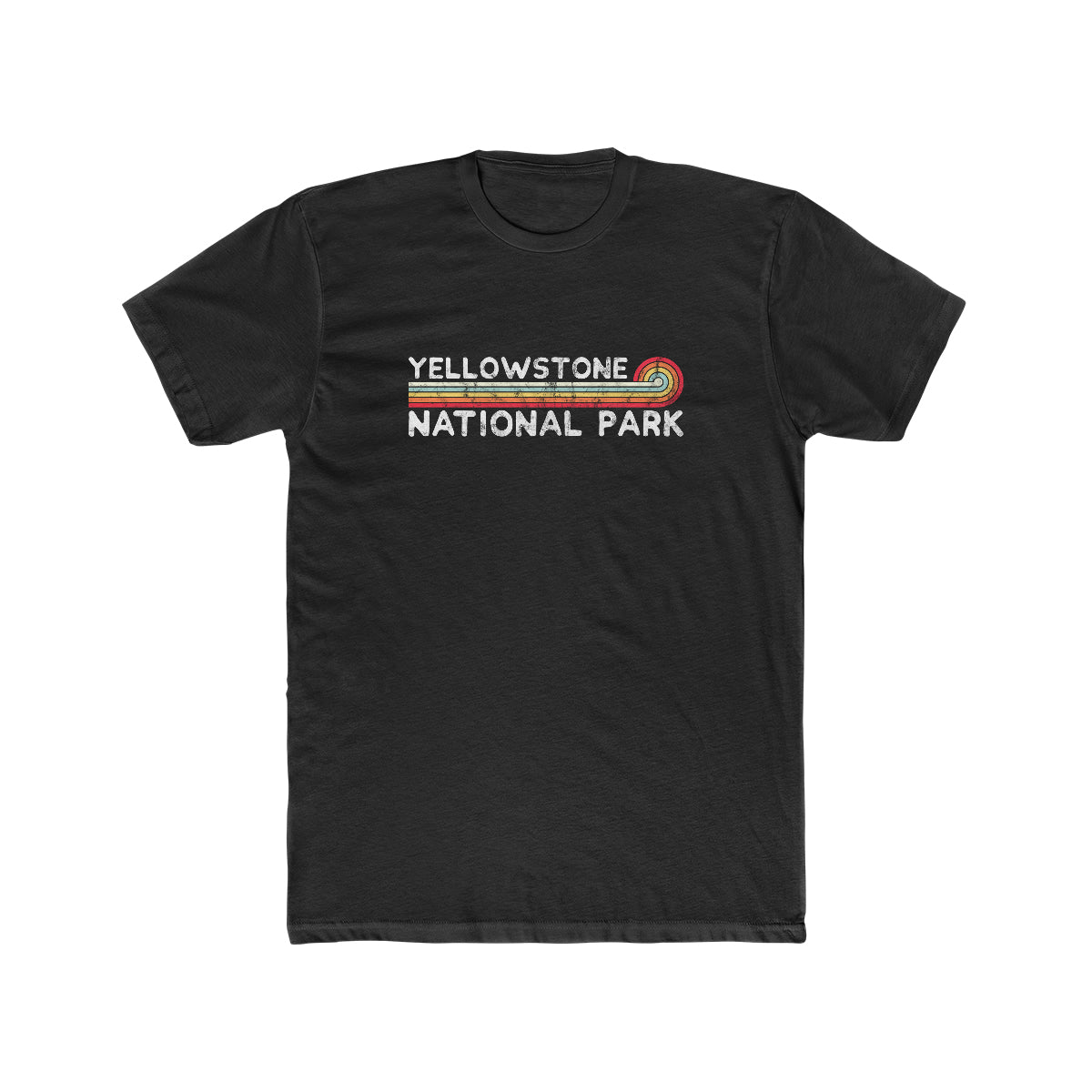 Yellowstone National Park T-Shirt - Vintage Stretched Sunrise