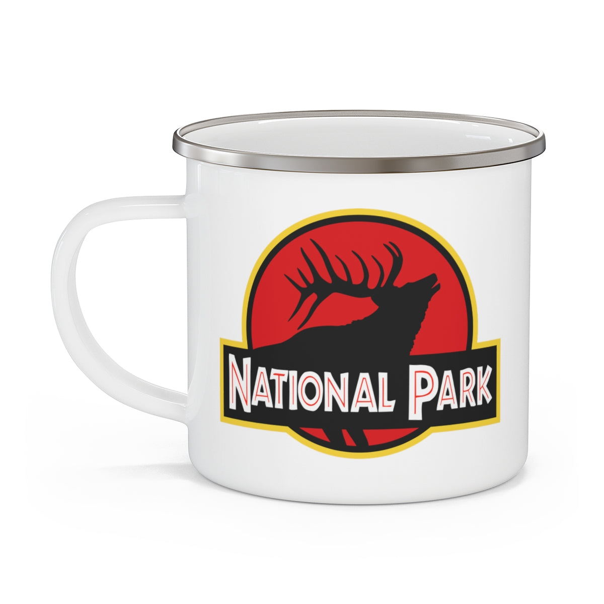 Elk National Park Mug - Parody Logo 12oz