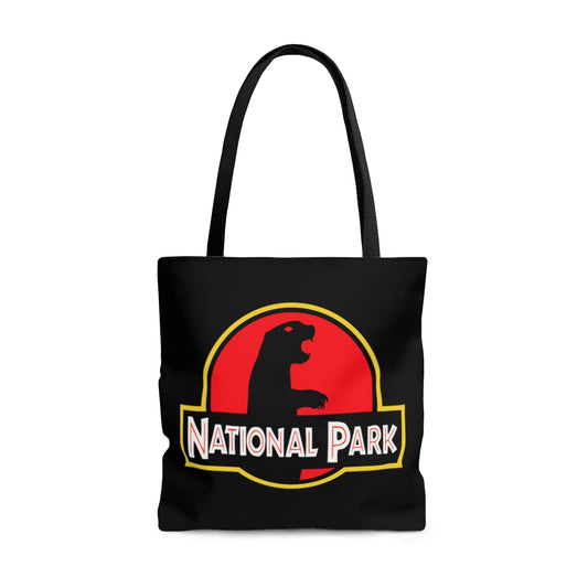 Prairie Dog National Park Tote Bag - Parody Logo
