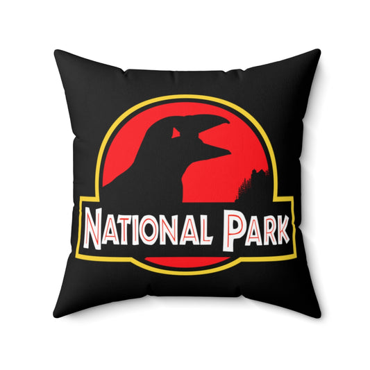 Acadia National Park Pillow Cushion - Puffin Parody Logo