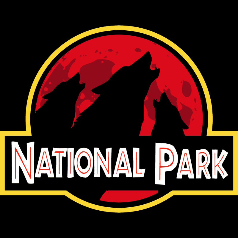 Three Wolf National Park Mug - Parody Logo