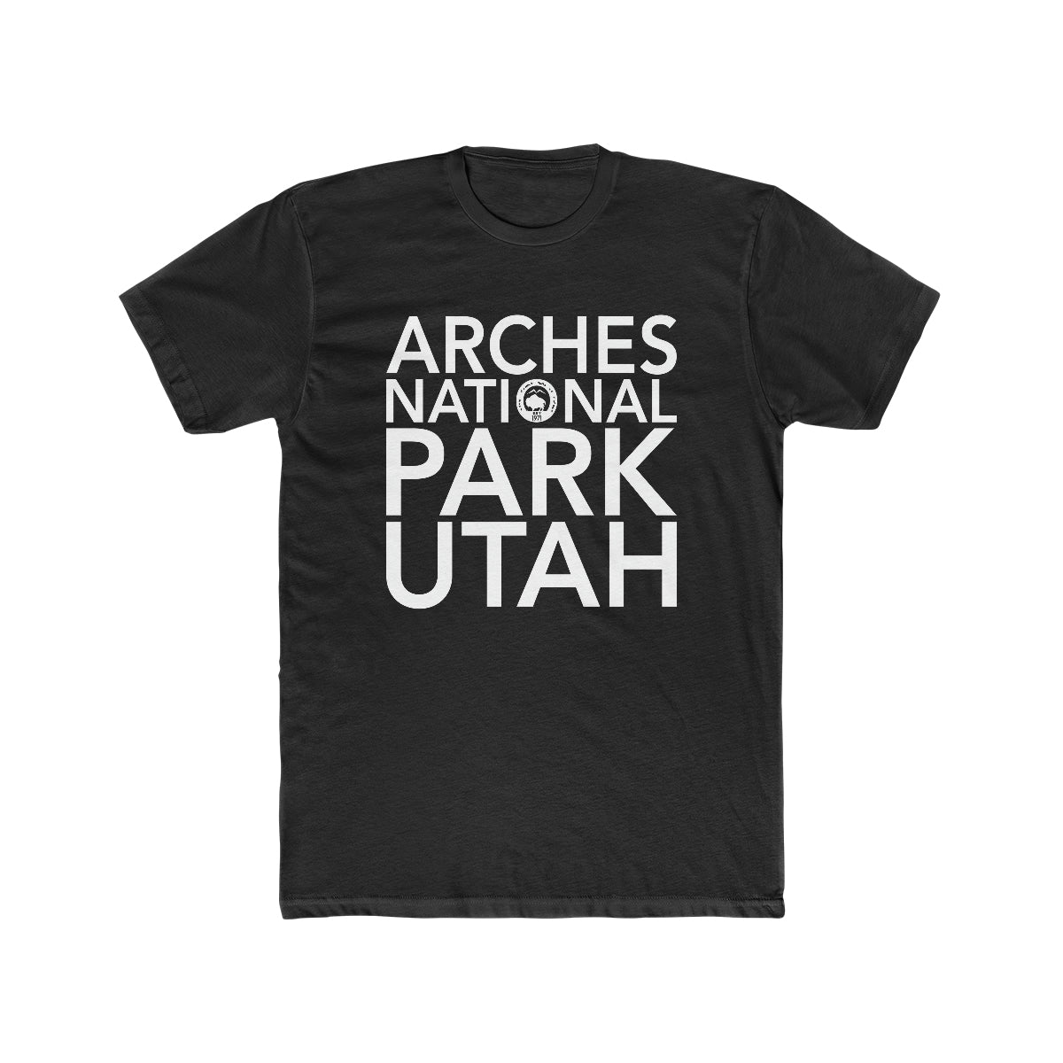 Arches National Park T-Shirt Block Text