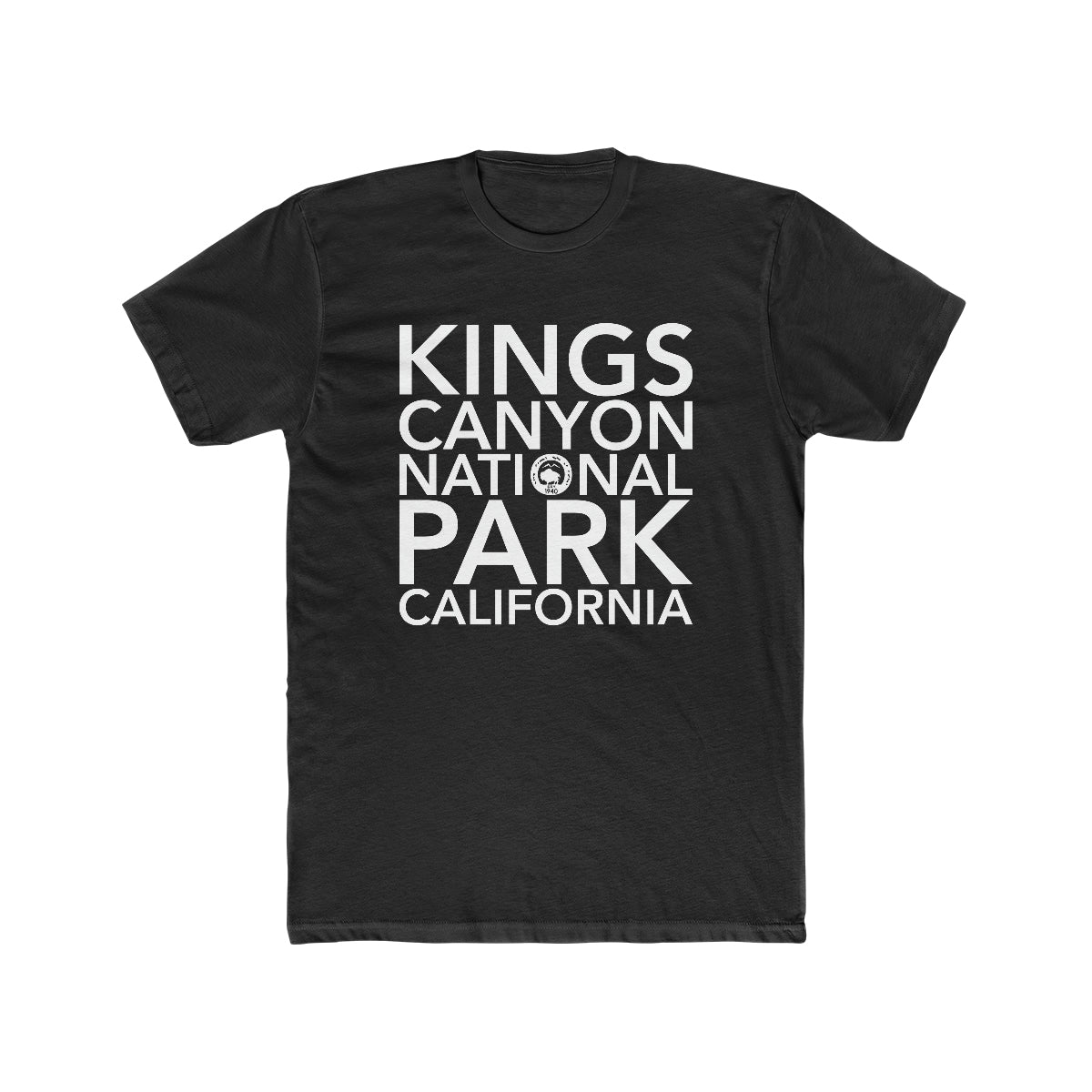 Kings Canyon National Park T-Shirt Block Text