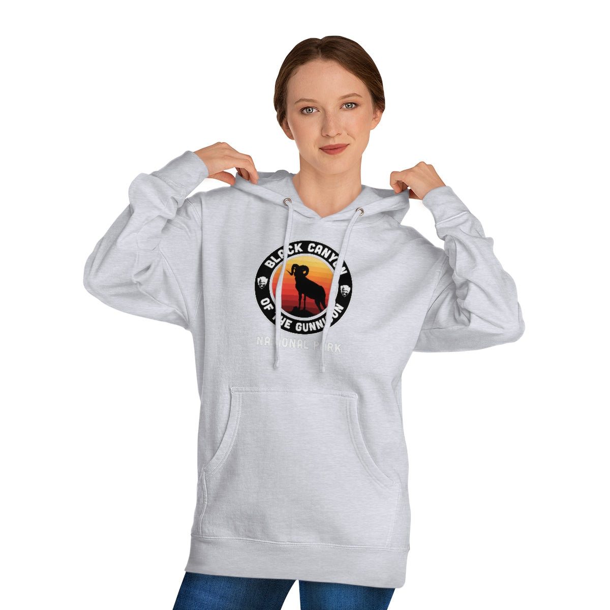 Black Canyon of the Gunnison National Park Hoodie - Round Emblem Design
