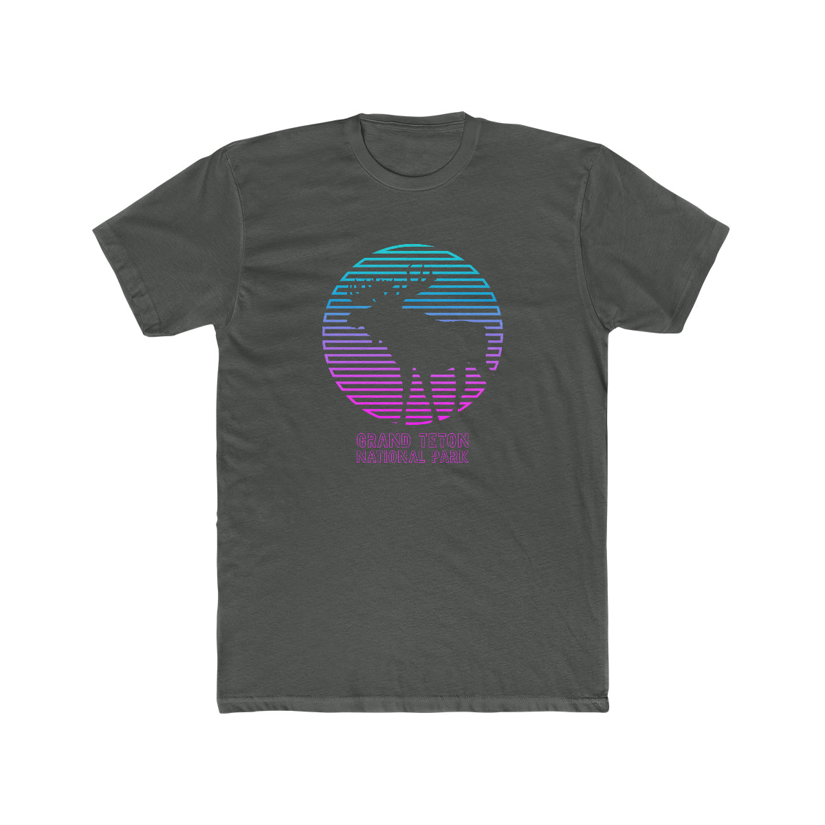 Grand Teton National Park T-Shirt - Neon Moose