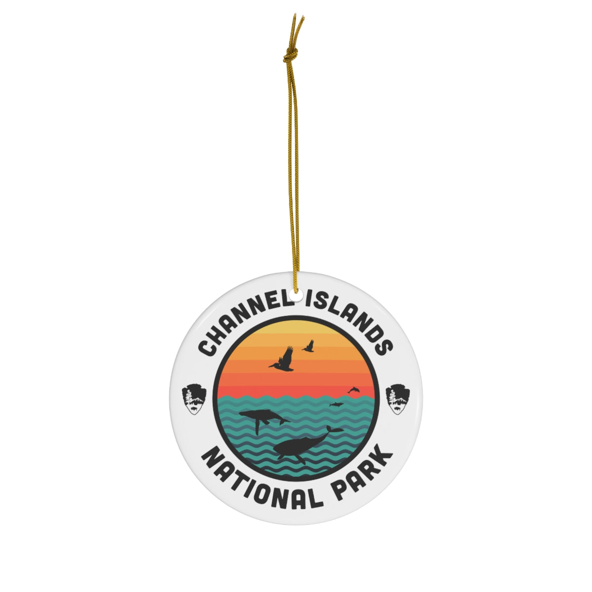 Channel Islands National Park Ornament - Round Emblem Design