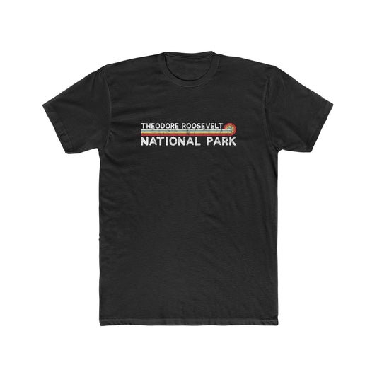 Theodore Roosevelt National Park T-Shirt - Vintage Stretched Sunrise