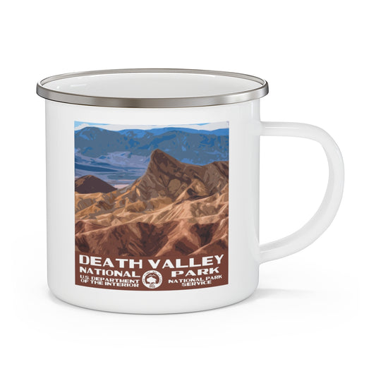Death Valley National Park Enamel Camping Mug - Zabriskie Point