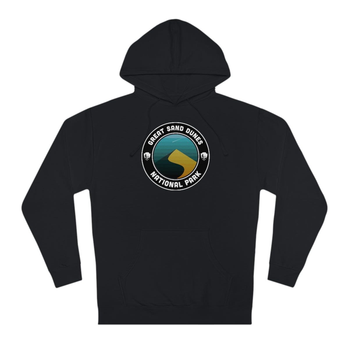 Great Sand Dunes National Park Hoodie - Round Emblem Design