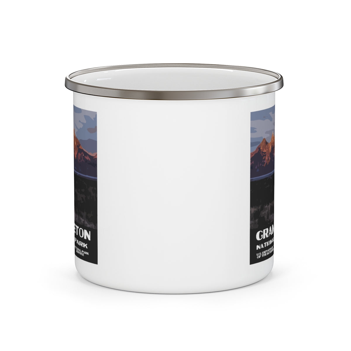 Grand Teton National Park Enamel Camping Mug