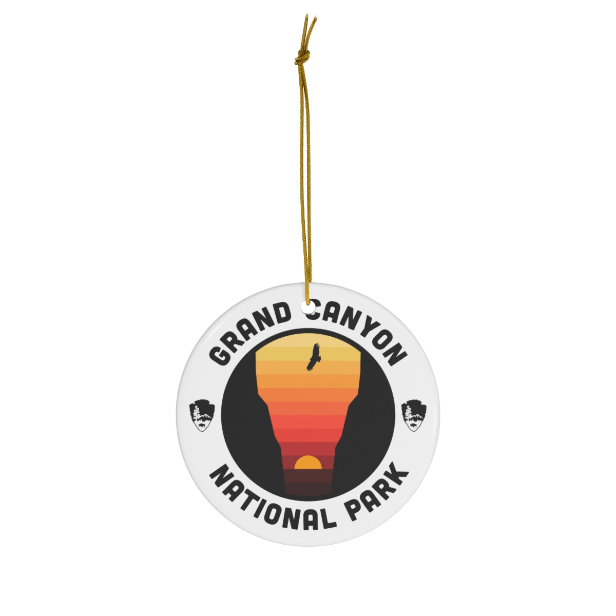 Grand Canyon National Park Ornament - Round Emblem Design