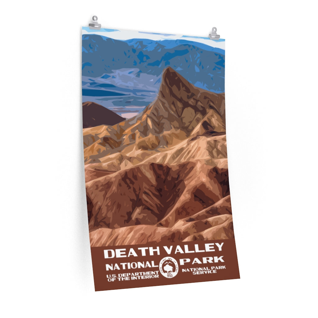 Death Valley National Park Poster - Zabriskie Point National Parks Partnership