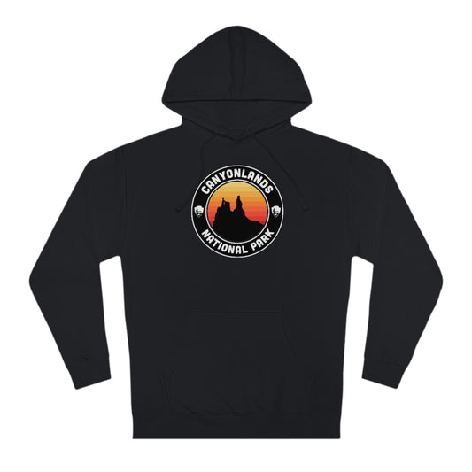 Canyonlands National Park Hoodie - Round Emblem Design