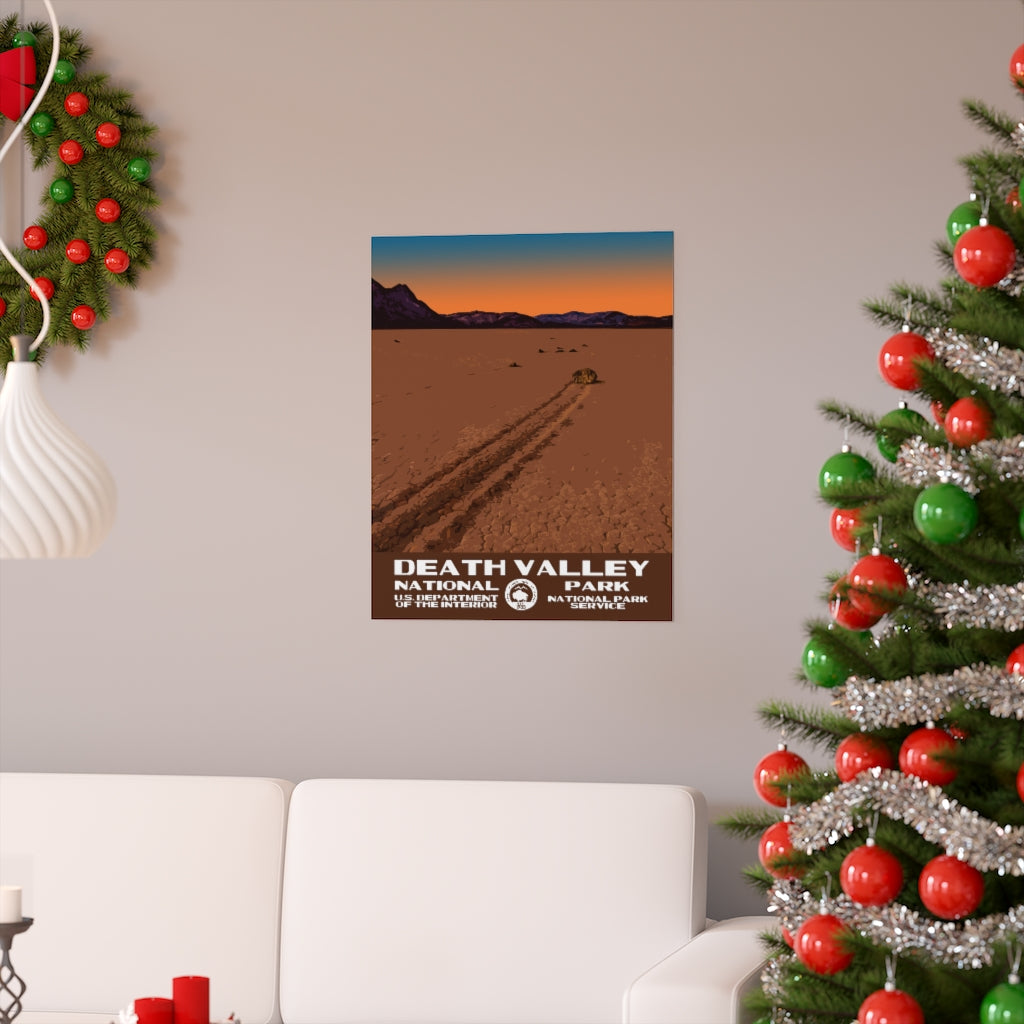 Death Valley National Park Poster - Racetrack Playa National Parks Partnership