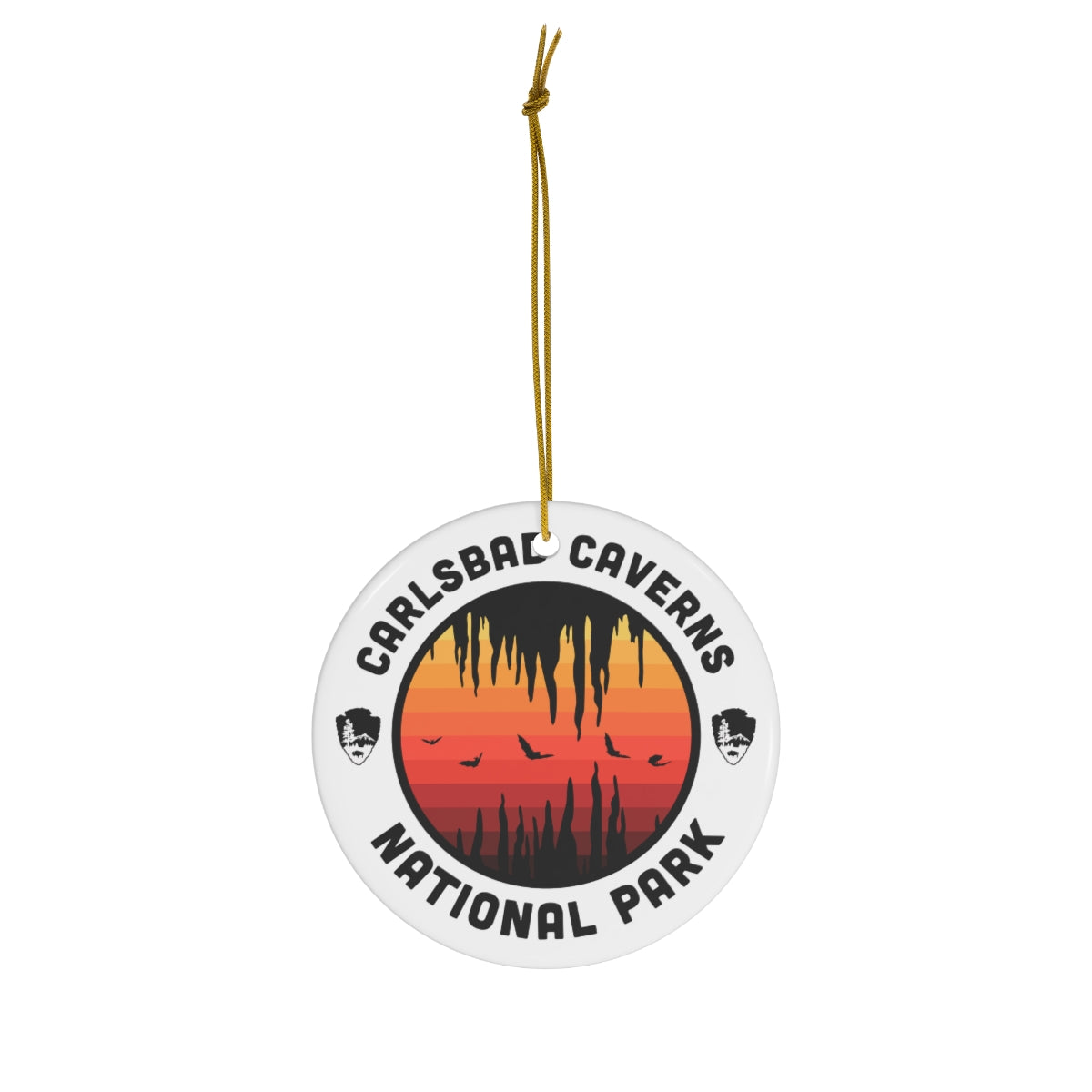 Carlsbad Caverns National Park Ornament - Round Emblem Design