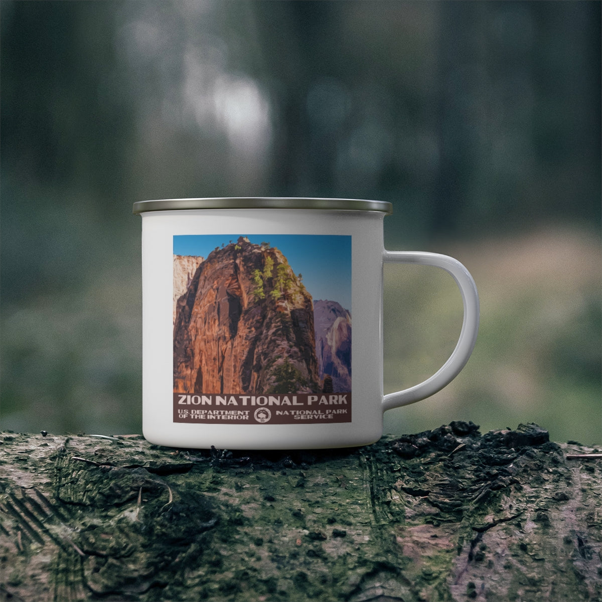 Zion National Park Enamel Camping Mug