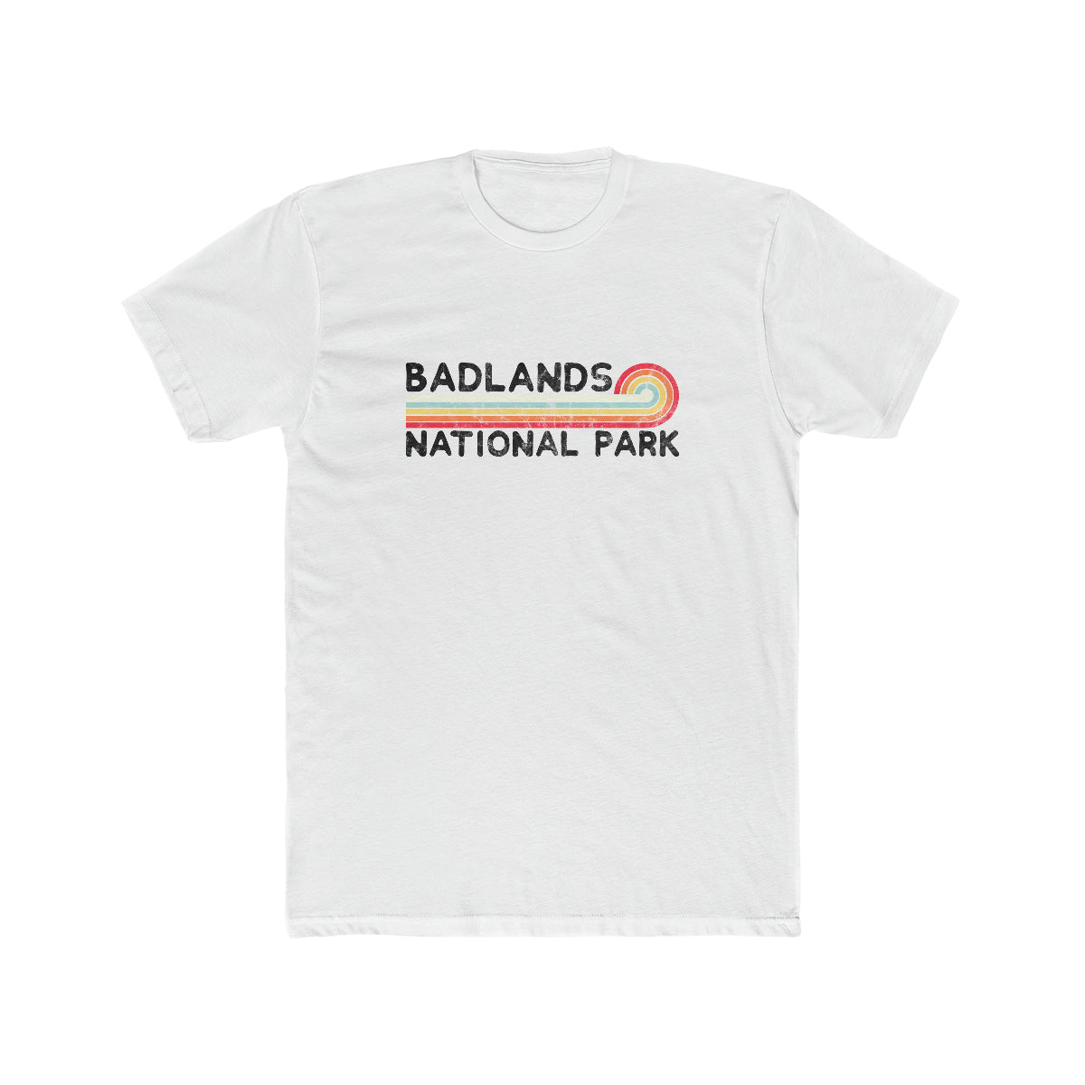 Badlands National Park T-Shirt - Vintage Stretched Sunrise