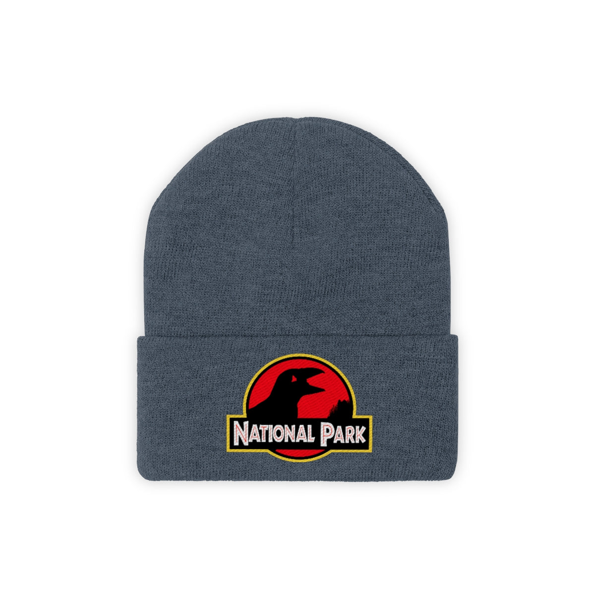 Acadia National Park Hat - Puffin Knit Beanie Sewn Parody Logo