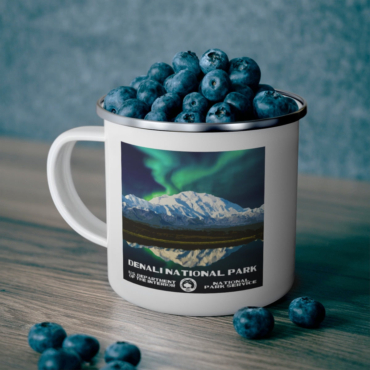 Denali National Park Enamel Camping Mug