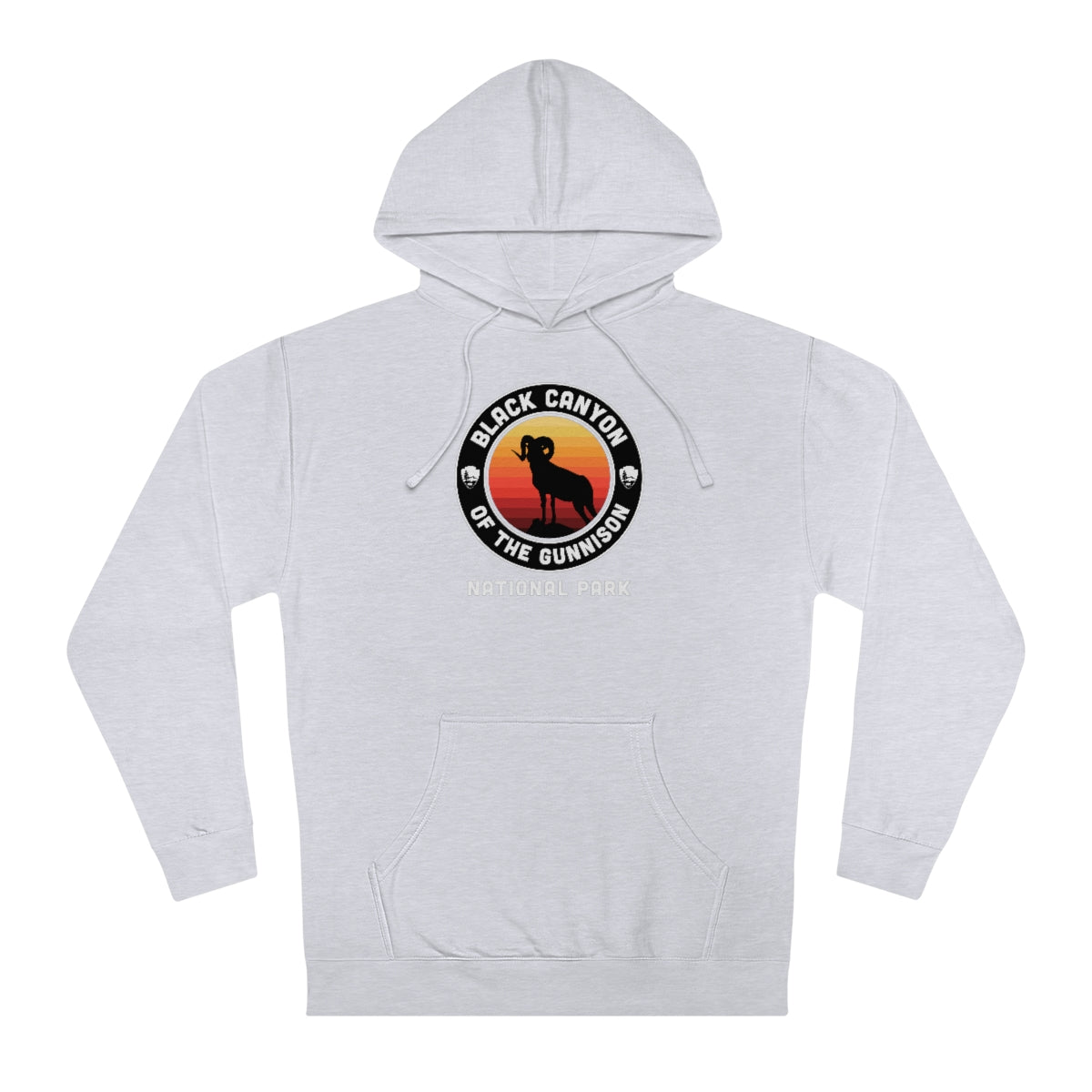 Black Canyon of the Gunnison National Park Hoodie - Round Emblem Design