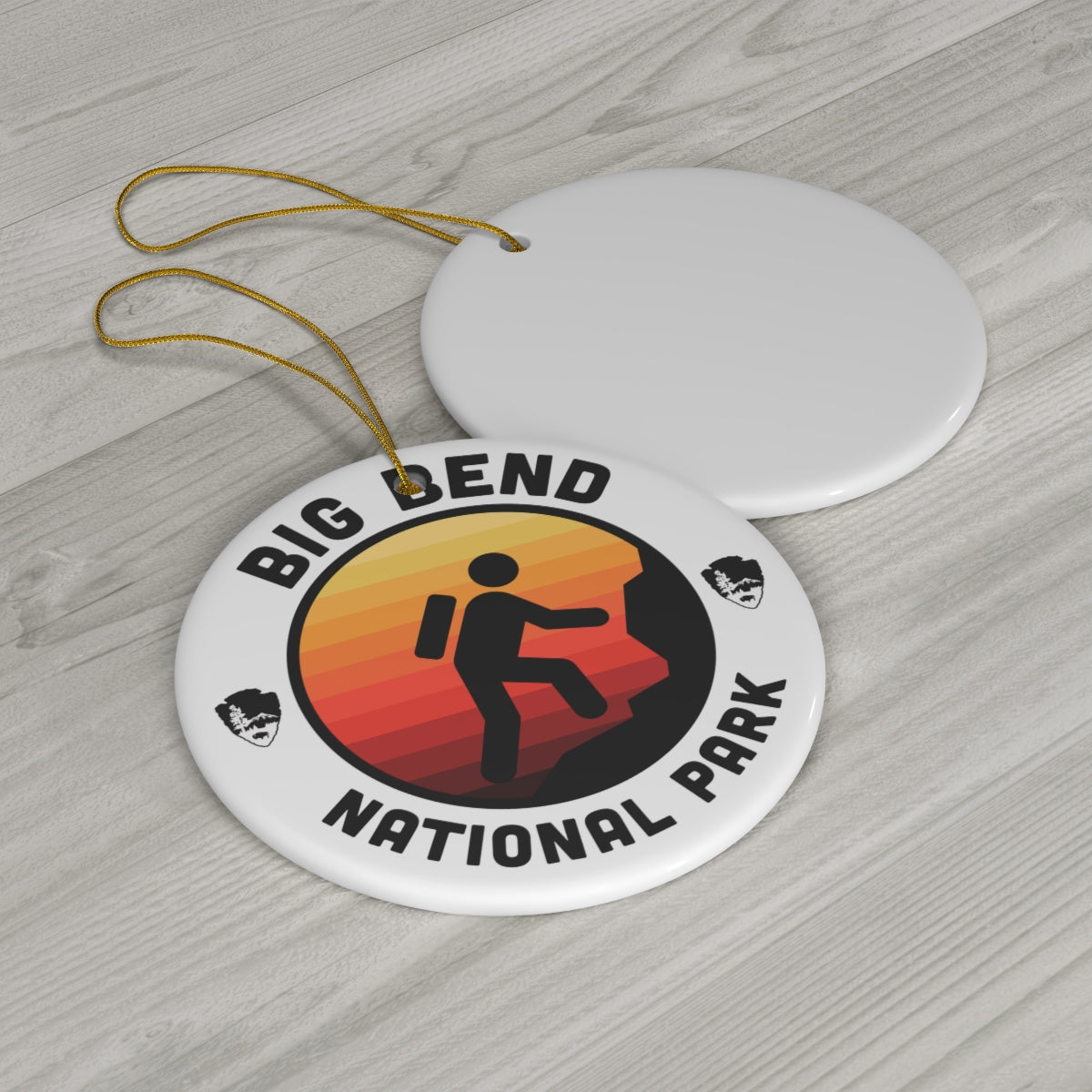Big Bend National Park Ornament - Round Emblem Design