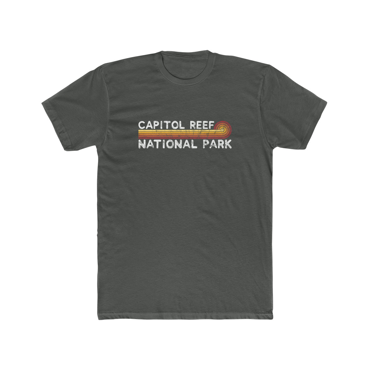 Capitol Reef National Park T-Shirt - Vintage Stretched Sunrise Utah Colors