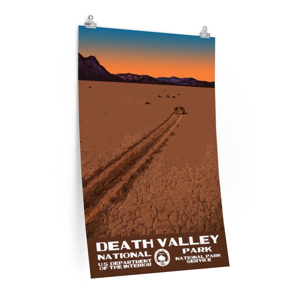 Death Valley National Park Poster - Racetrack Playa National Parks Partnership