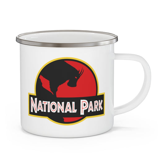 Mountain Goat National Park Mug - Parody Logo 12oz