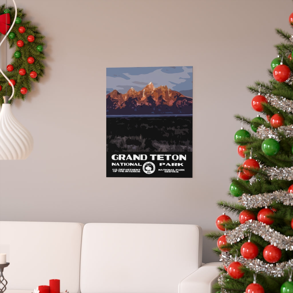 Grand Teton National Park Poster - Sunrise National Parks Partnership