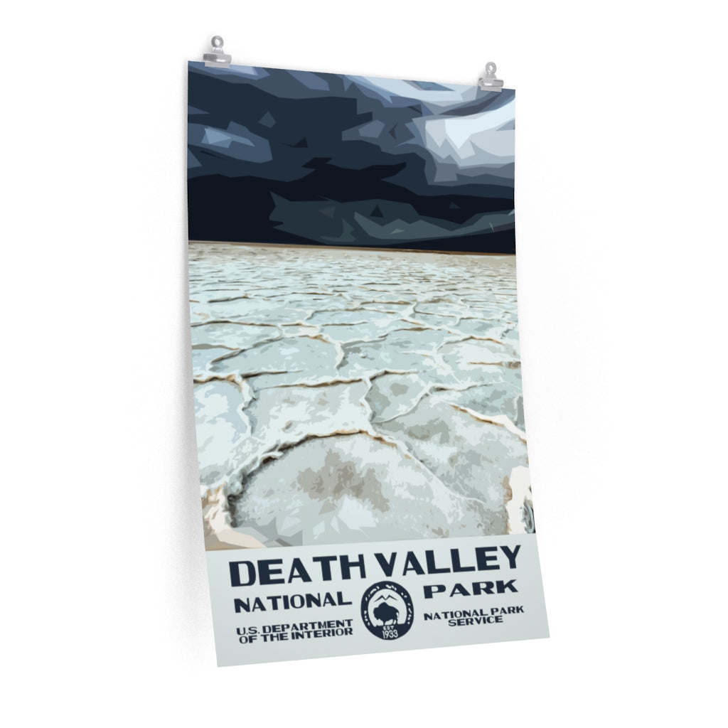 Death Valley National Park Poster - Badwater Basin National Parks Partnership