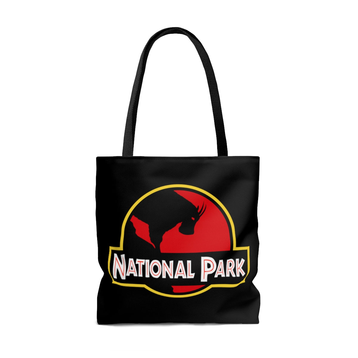 Glacier National Park Tote Bag - Mountain Goat Parody Logo