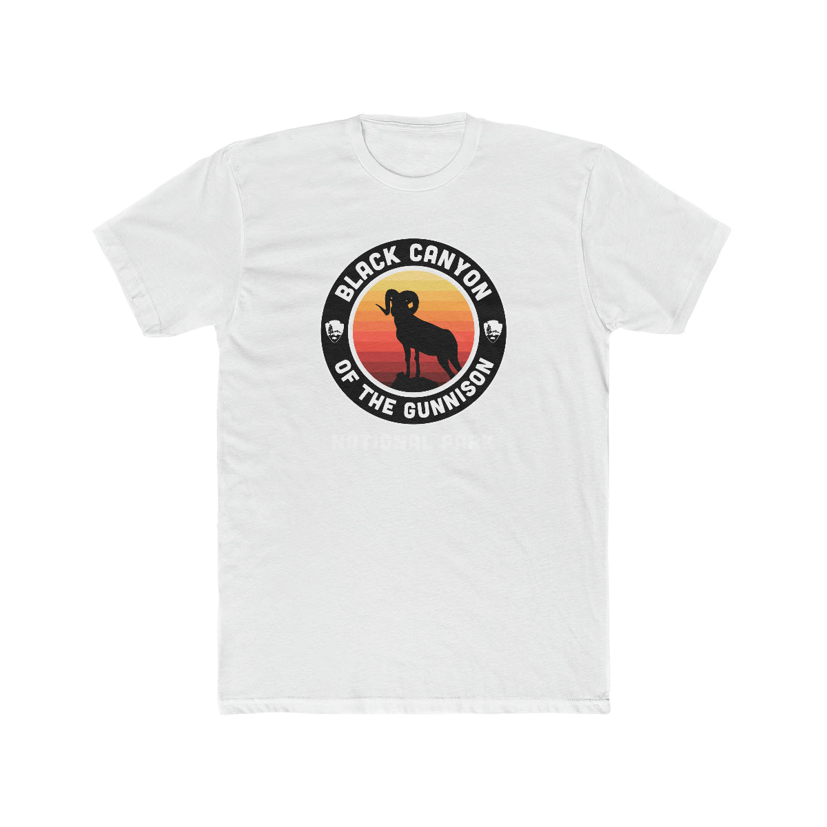 Black Canyon of the Gunnison National Park T-Shirt - Round Badge Design