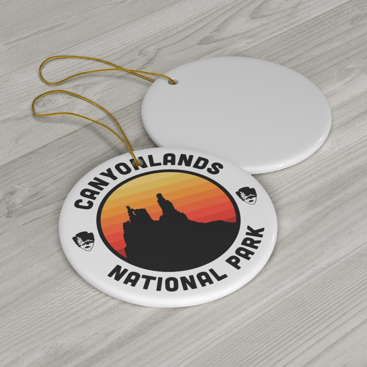 Canyonlands National Park Ornament - Round Emblem Design