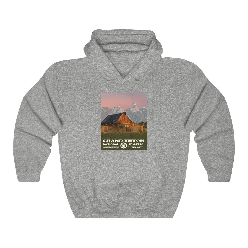 Grand Teton National Park Hoodie - Moulton Barn National Parks Partnership