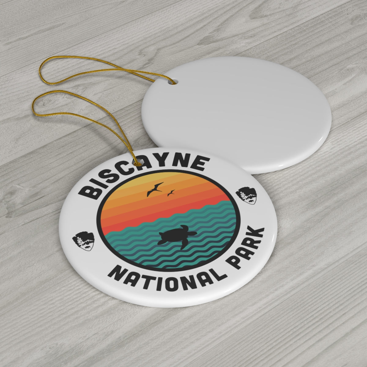 Biscayne National Park Ornament - Round Emblem Design