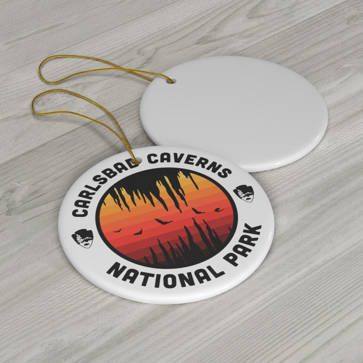 Carlsbad Caverns National Park Ornament - Round Emblem Design