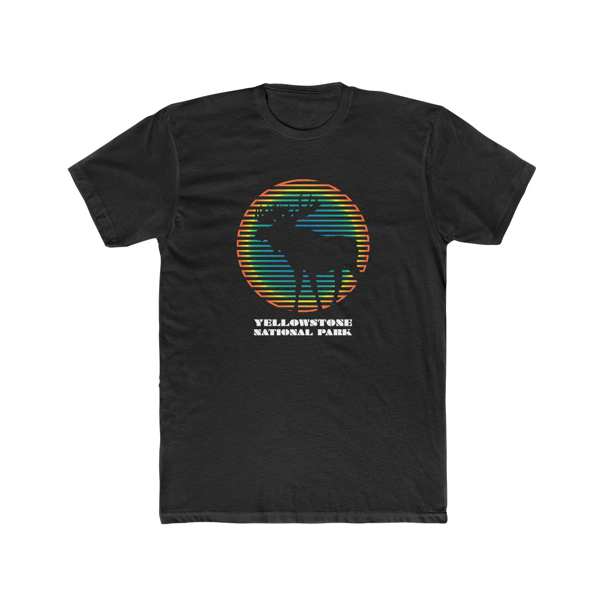 Yellowstone National Park T-Shirt - Grand Prismatic Spring Moose