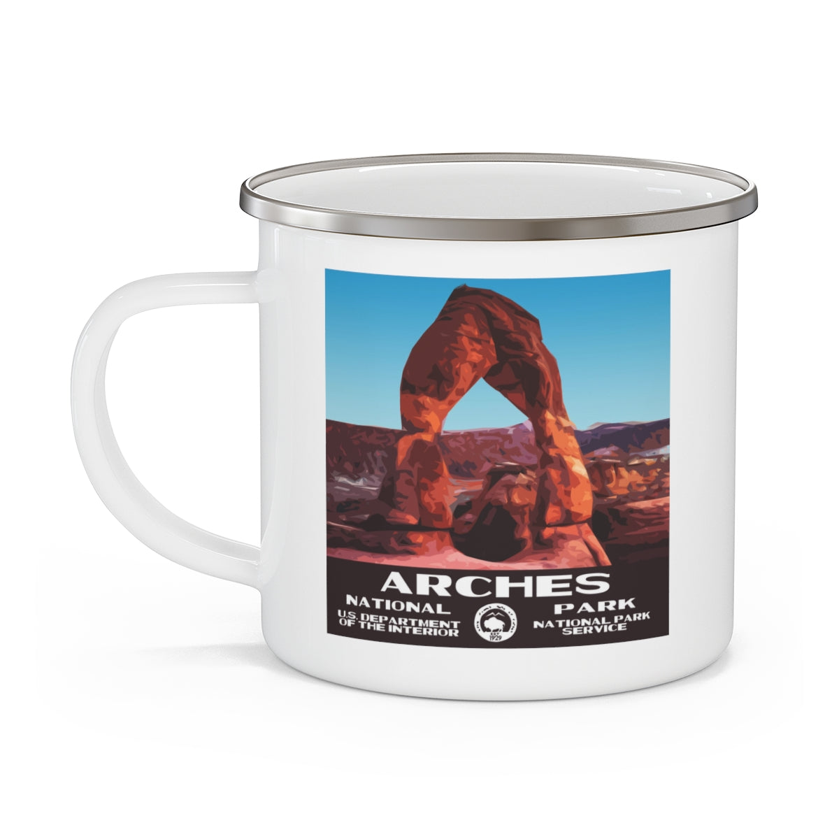 Arches National Park Enamel Camping Mug