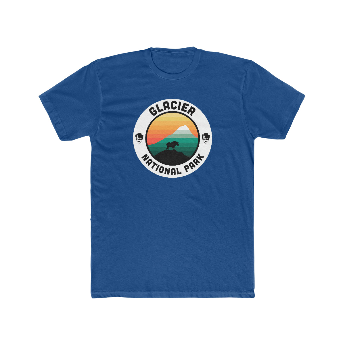 Glacier National Park T-Shirt - Round Badge Design