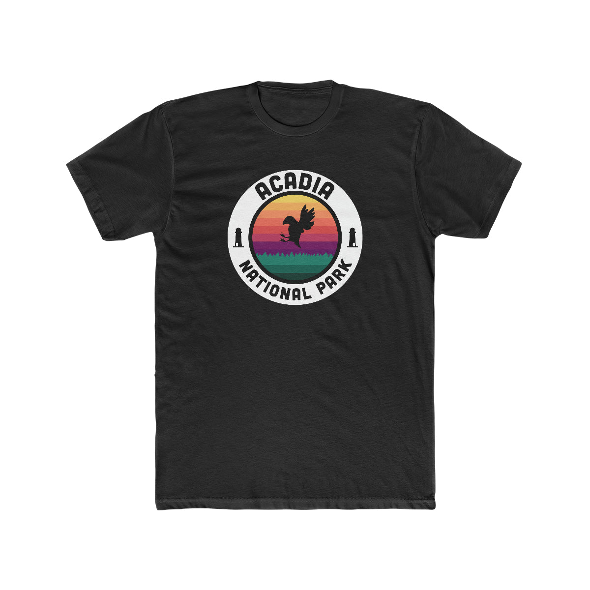Acadia National Park T-Shirt - Round Badge Design