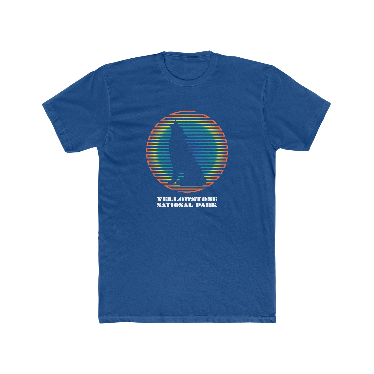 Yellowstone National Park T-Shirt - Grand Prismatic Spring Wolf