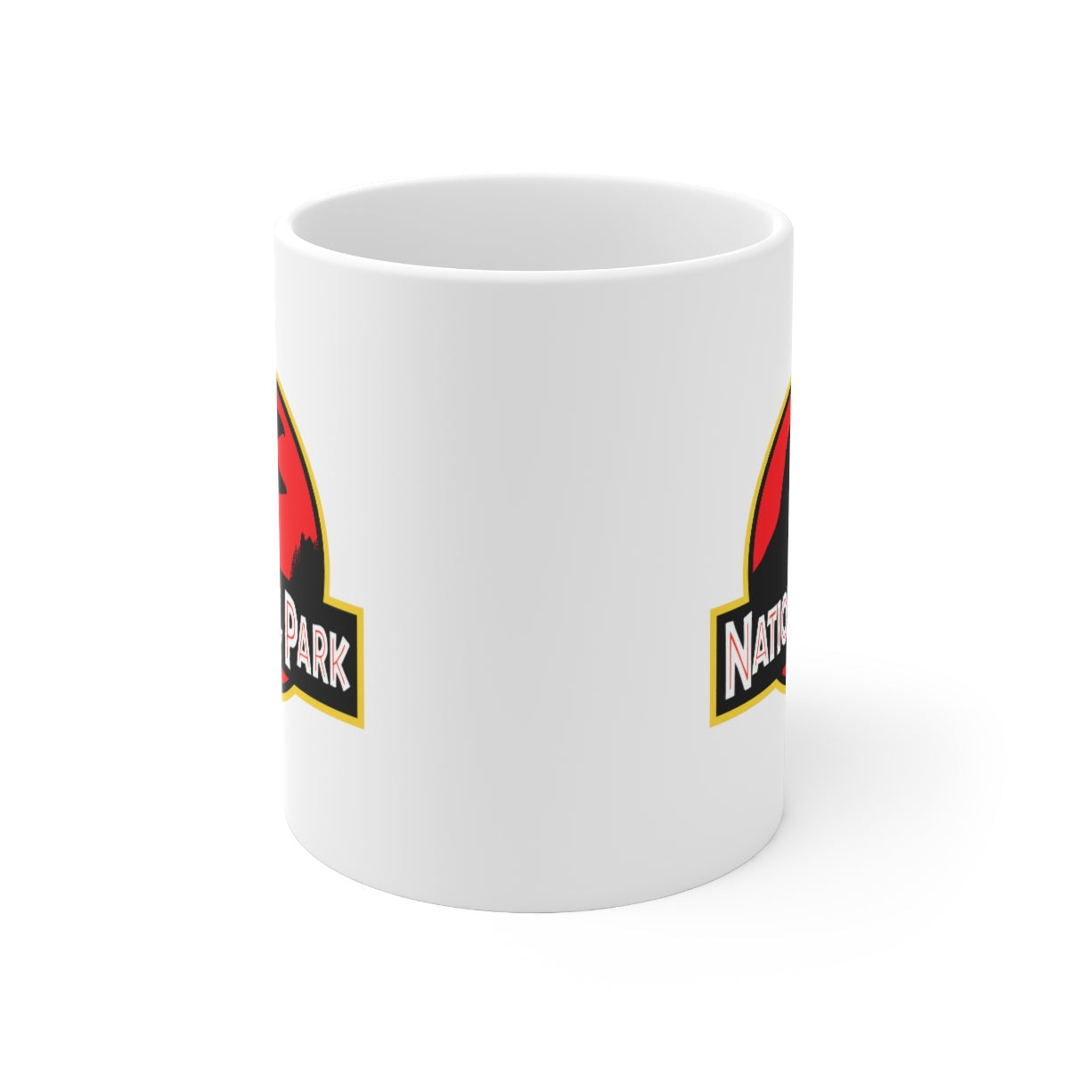 Acadia National Park Mug - Parody Puffin Logo National Parks Partnership