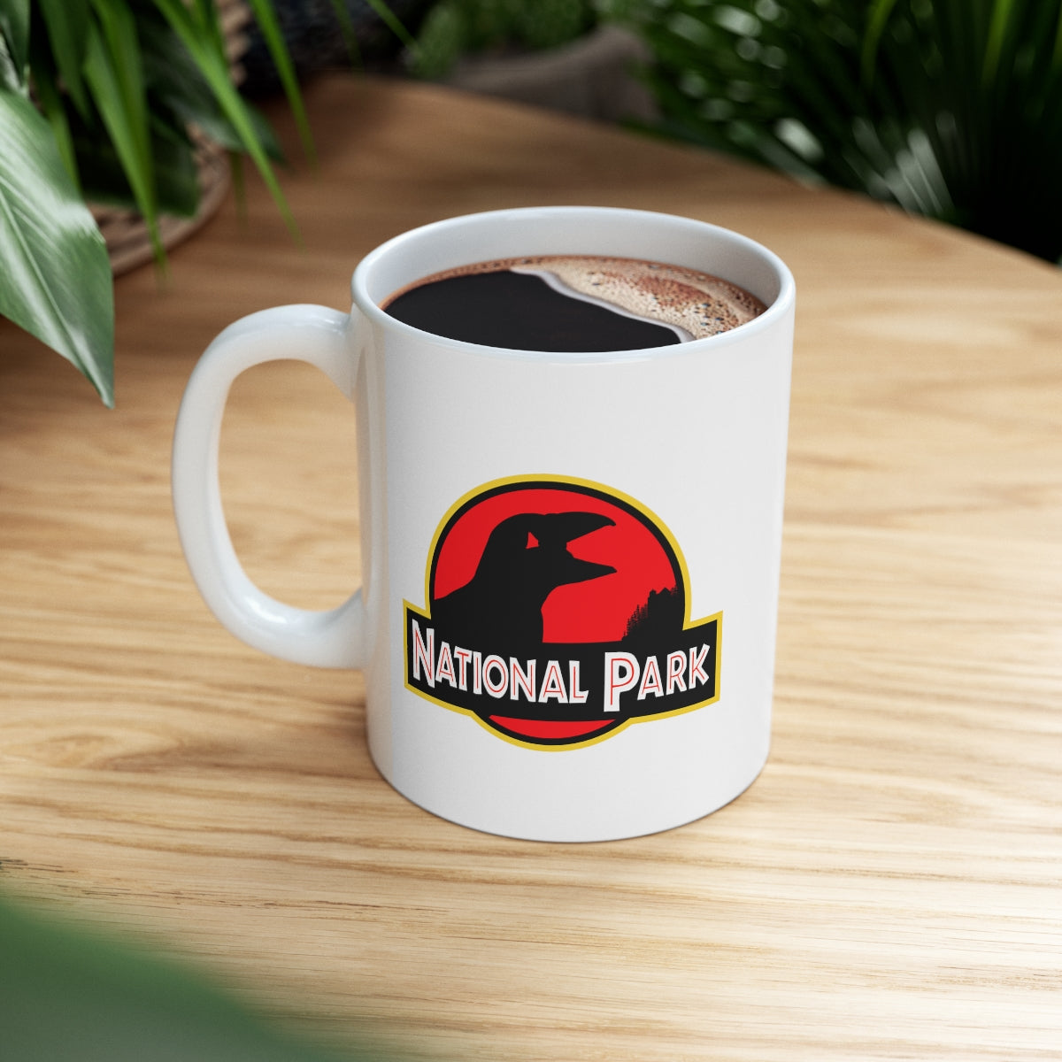 Acadia National Park Mug - Parody Puffin Logo National Parks Partnership