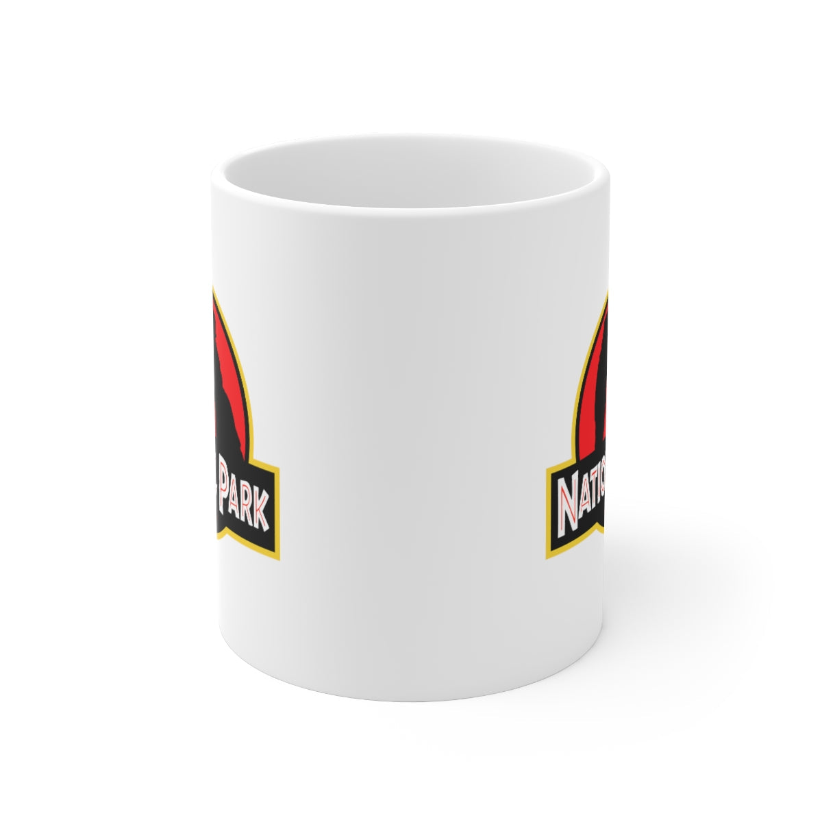 Arches National Park Mug - Parody Logo National Parks Partnership