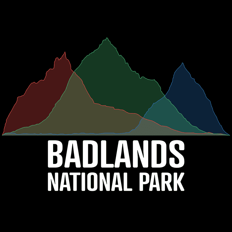 Badlands National Park Tote Bag - Histogram