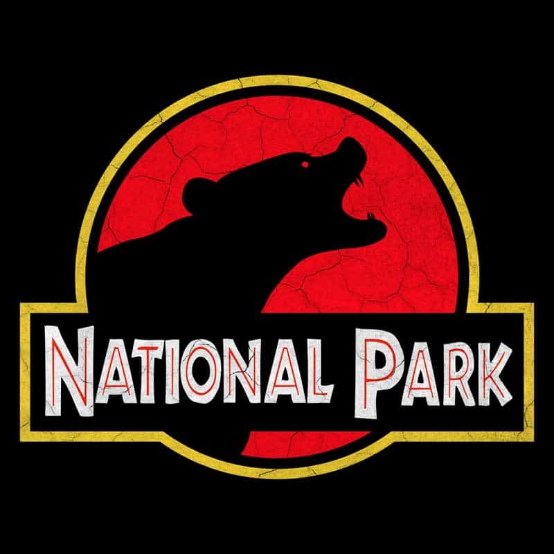 Bear National Park Hoodie - Parody Logo