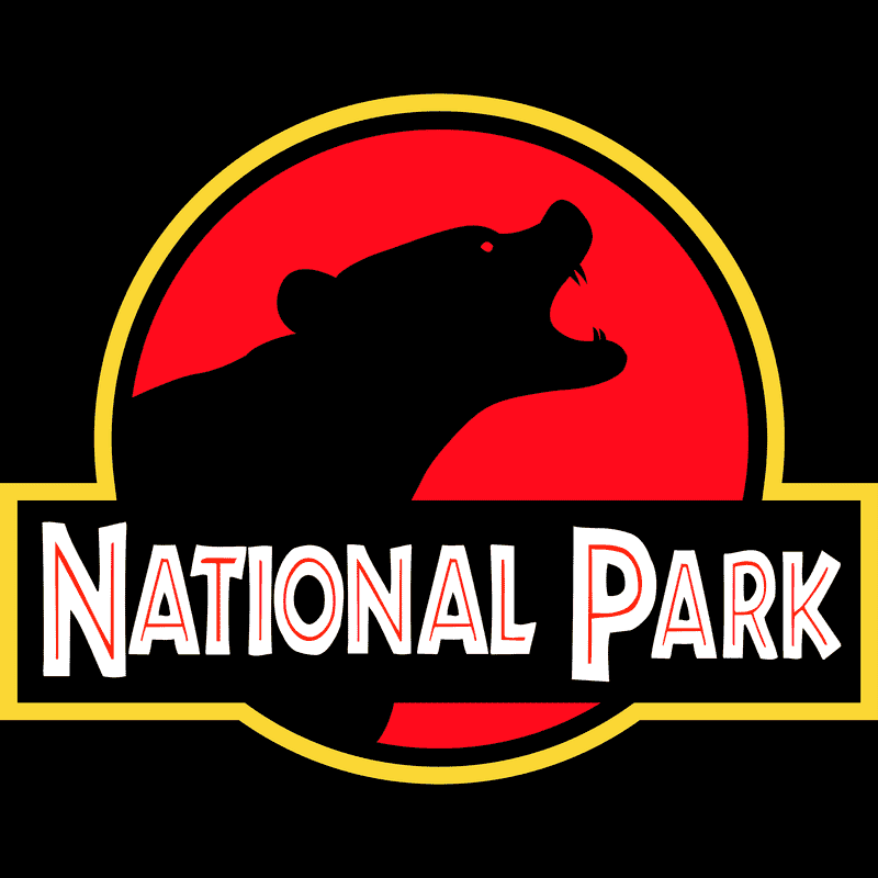 Bear National Park Apron - Parody Logo